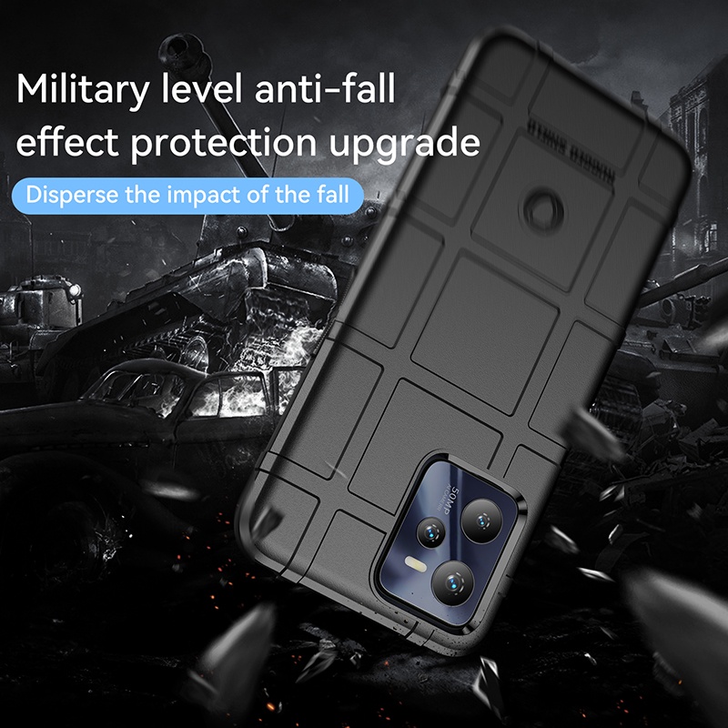 Ốp Điện Thoại Silicone Kiểu Áo Giáp Chống Sốc Cho Realme C35 RMX3511 OPPO Realme C 35 2022