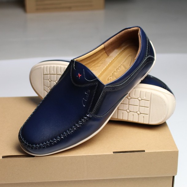 Giày Lười Da Bò Nam Clarks . Giày Mọi Hàng Việt Nam Xuất Khẩu (CL.01)