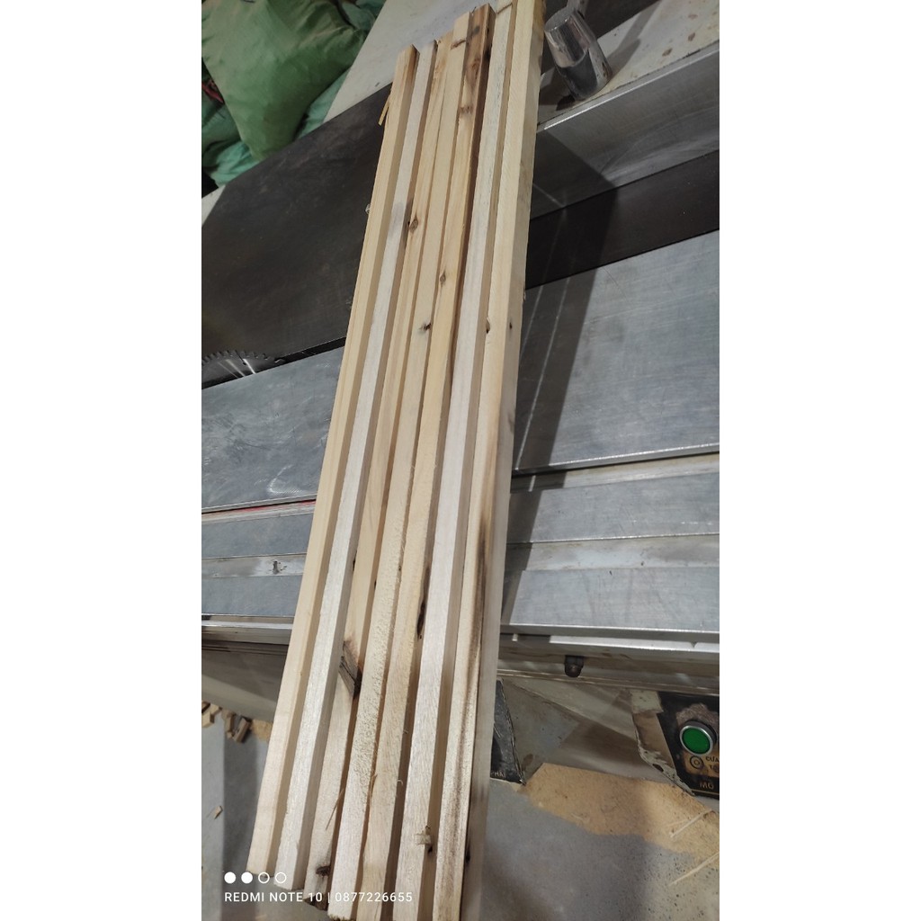 5 nan gỗ thông Vuông 1,2/1,7/2/2,7 x Dài 60/80/100/120cm - Thanh gỗ thông handmade tặng kèm giấy giáp