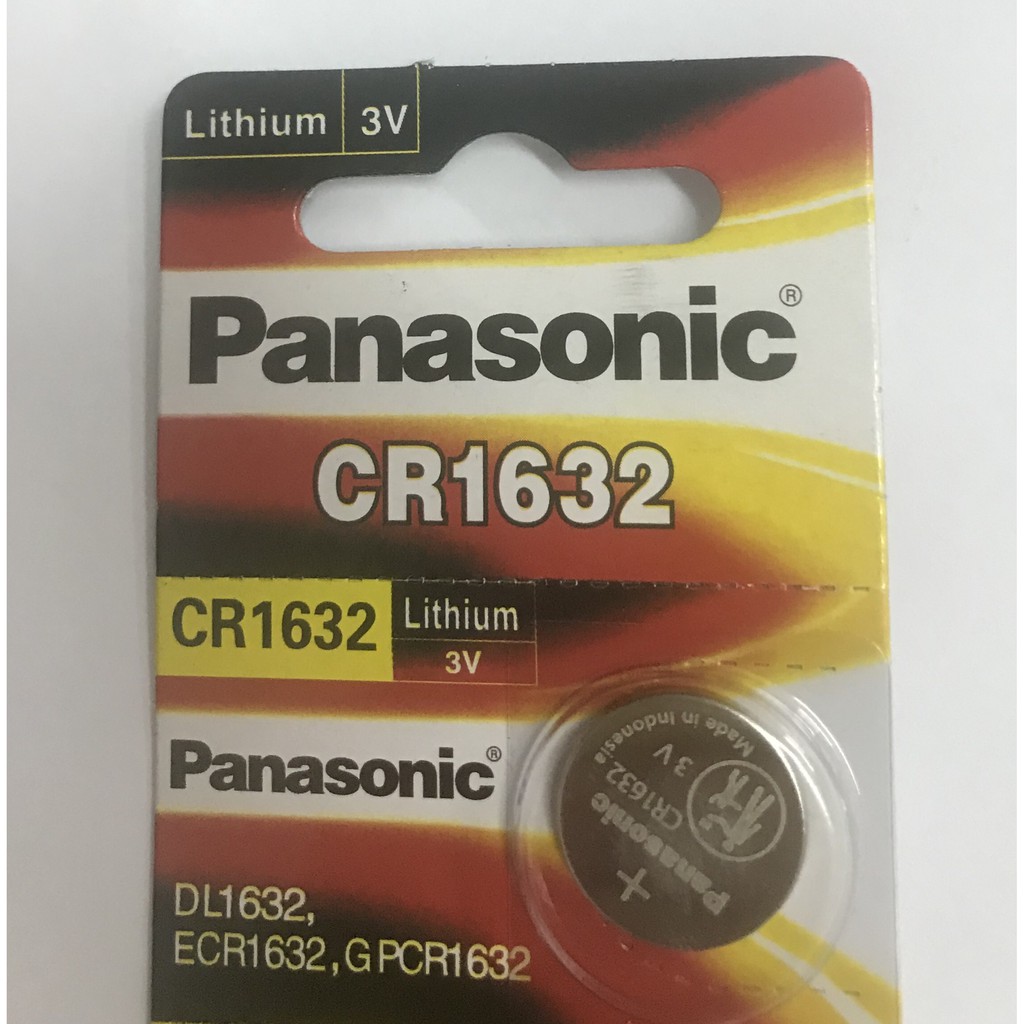Vỉ 5 Viên Pin Panasonic CR1632 Pin 3V Lithium Made in Indonesia