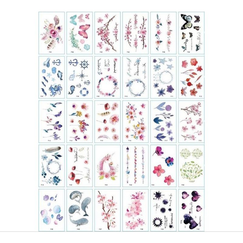 [DEAL] Hình xăm tatoo pastel.Xăm dán BOSS tatoo mini tạm thời, size &lt;10x6cm