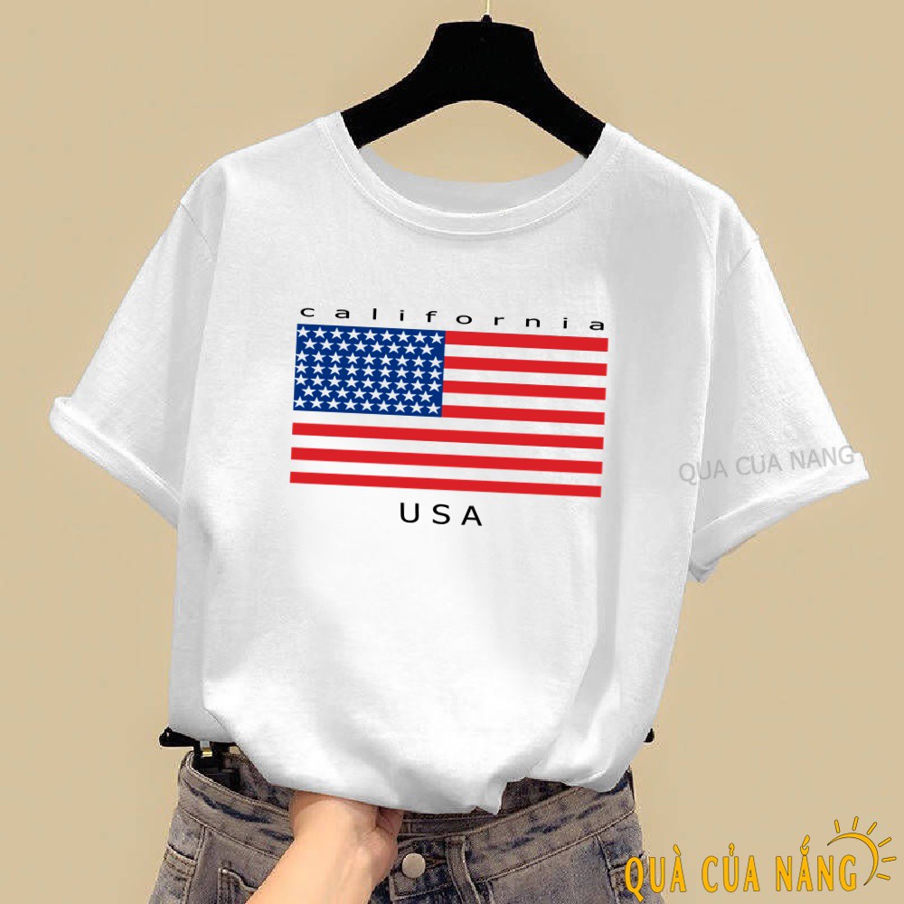 Áo Thun Nữ In Hình Lá Cờ Dễ Thương AT-310 (10 màu)