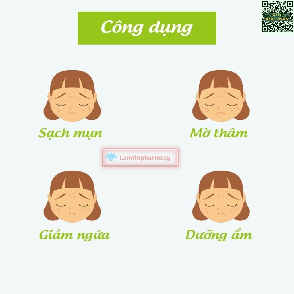 Kem Bôi Da Yoosun acnes - Rau Má - nghệ - Ngăn Ngừa Mụn, Mát Da, Mờ Thâm , 100% thảo dược tự nhiên