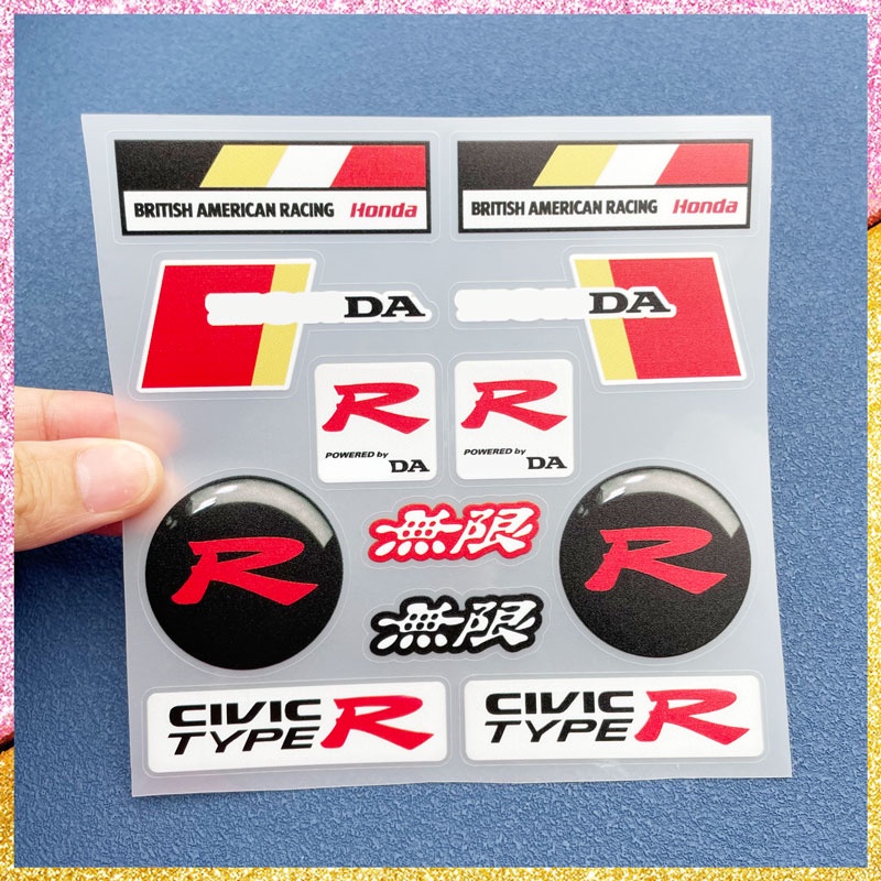 Sticker Dán Trang Trí Cửa Kính Xe Hơi honda mugen power civic vtec accord odyssey Spior crv suv