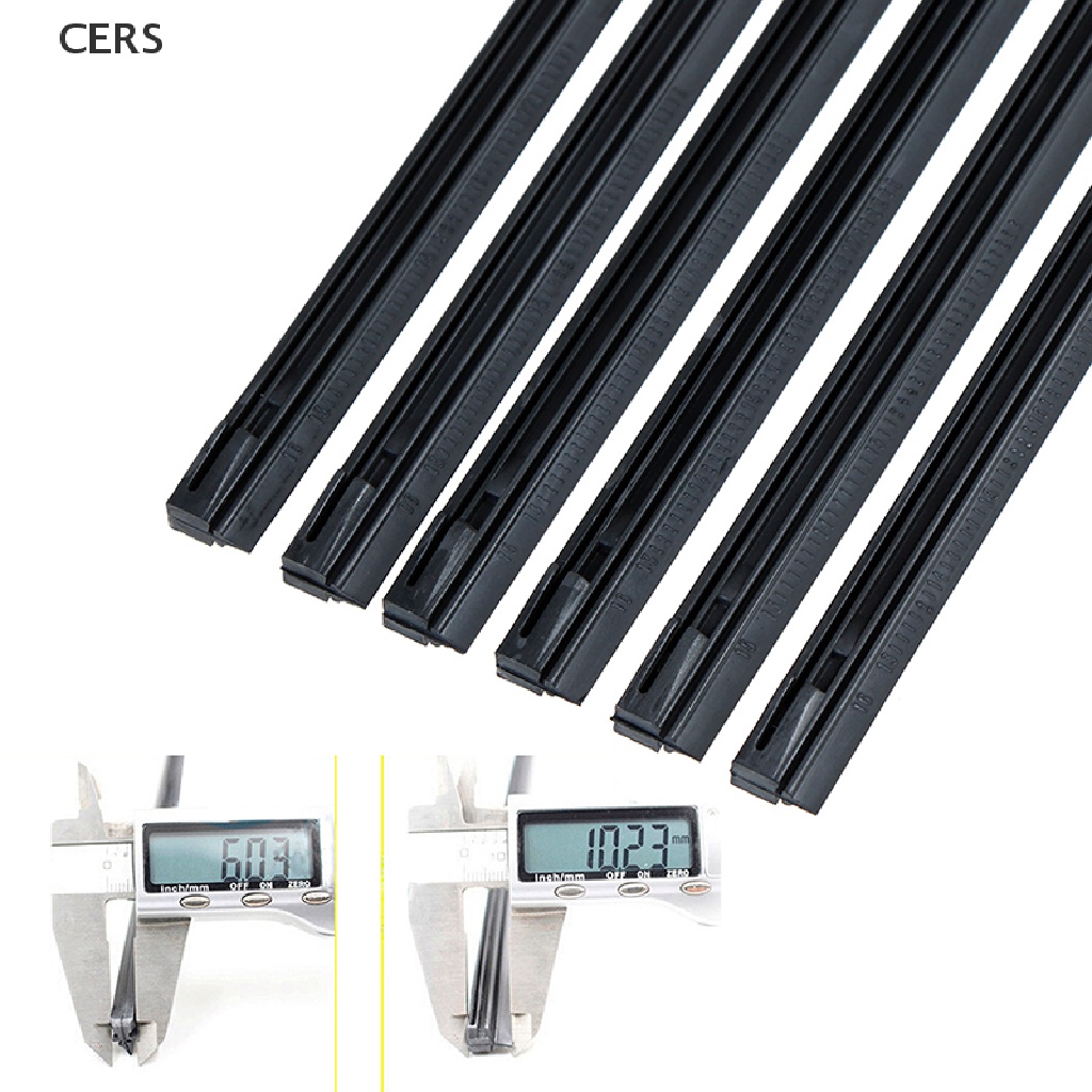 Set 2 Thanh Gạt Nước Bằng Cao Su Mềm 6mm 14-22 '' Dành Cho Ô Tô