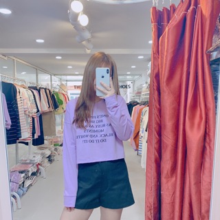 Áo Croptop tay dài