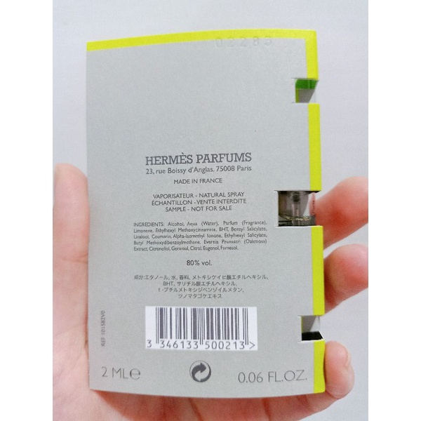 Vial nước hoa Her...mes H24 EDT 2ml