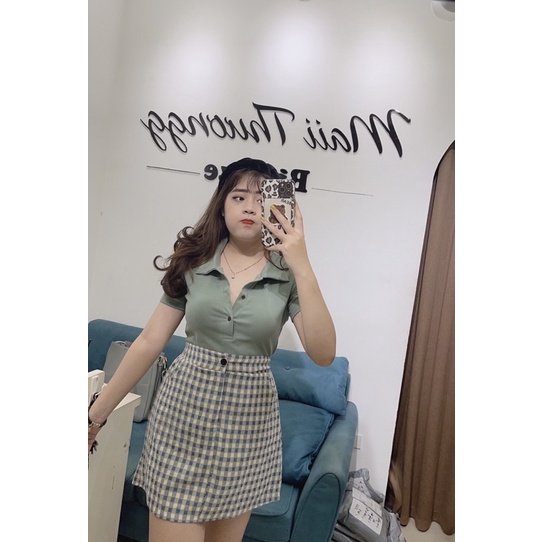 Chân Váy A Kẻ Ô Maii Thươngg Bigsize | BigBuy360 - bigbuy360.vn