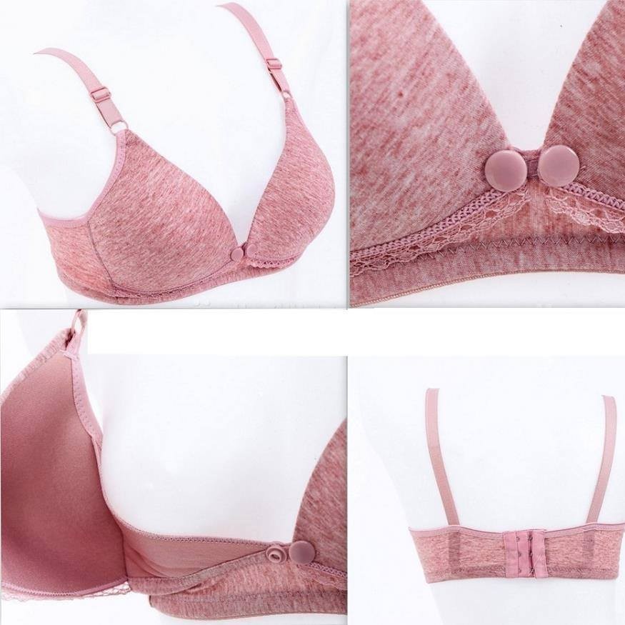 Áo lót ngực bà bầu cho con bú và sau sinh chống chảy xệ, cotton mềm mịn không gọng CubonShop 2092