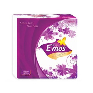 Khăn giấy vuông E'MOS - 100 tờ