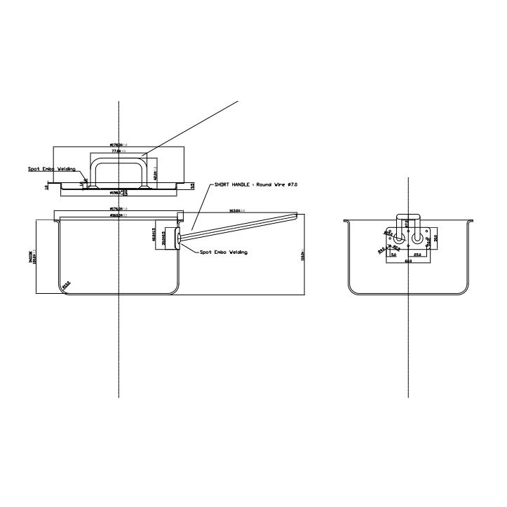 Nồi Edelkochen Solid Đen 3 lớp size nhỏ 16cm