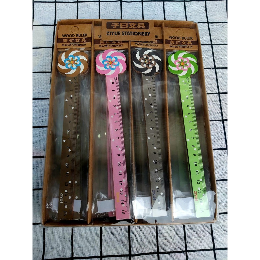 THƯỚC KẺ GỖ 10CM - 15CM NHIỀU MẪU MÃ, AN TOÀN SỬ DỤNG