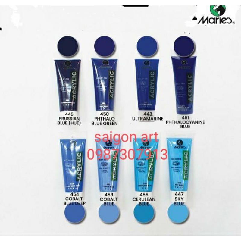 Màu Vẽ Nổi 3D Acrylic MARIES 100ml