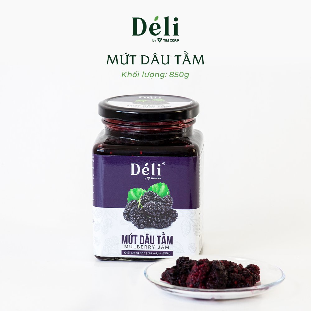 Mứt dâu tằm Déli 850gr, HSD:18 tháng [ CHUYÊN SỈ] Hủ thủy tinh, nguyên liệu pha chế trà trái cây, soda,...