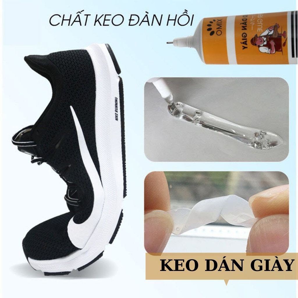 Keo dán giày dép KD01 XIMO GLUE - Keo dán đế giày siêu dính siêu bền chống nước không mùi công nghệ nhiệt an toàn cho da