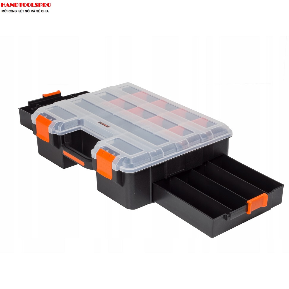 Hộp đựng dụng cụ-ốc vít nhiều ngăn có ngăn kéo Tactix 320043 43,2 x 35,5 x 12 cm