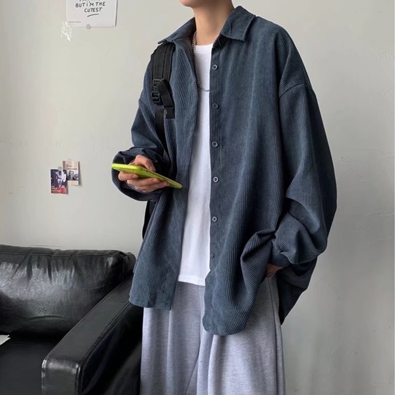 Áo Sơ Mi Tay Dài Họa Tiết Kẻ Sọc Thời Trang Mới Cho Nam