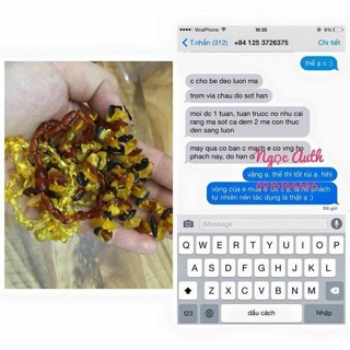 Vòng hổ phách xách tay Đức