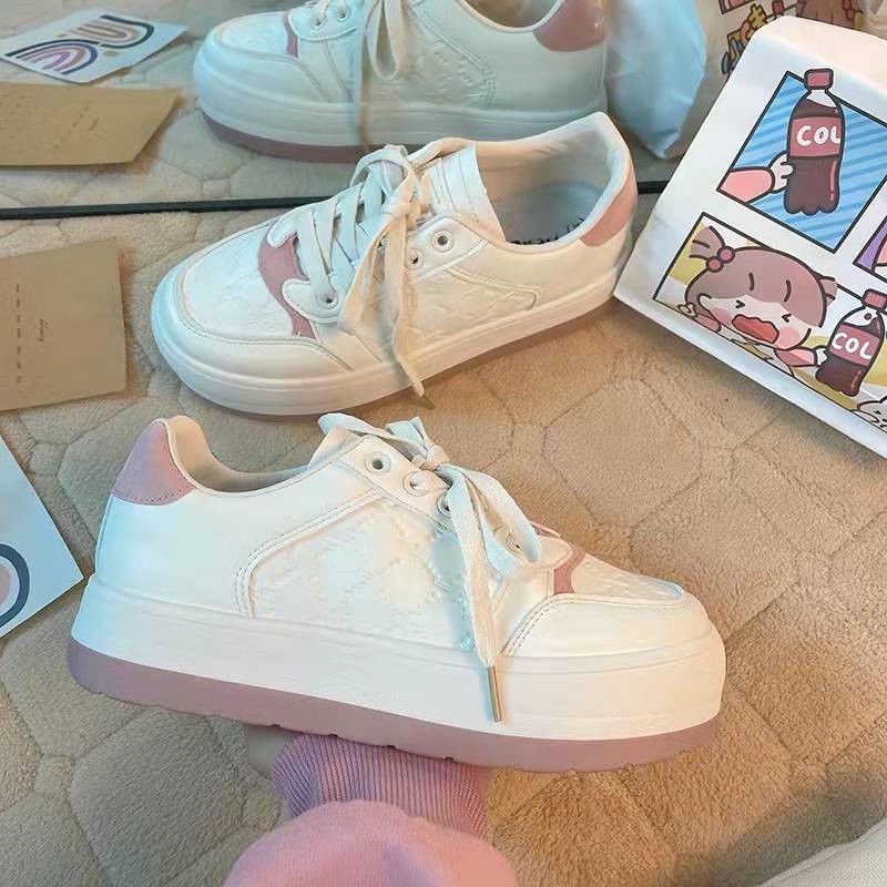 Giày Thể Thao Mũi Tròn Thời Trang Xuân Thu 2022 Dễ Phối Đồ Phong Cách Hàn Quốc Cho Nữ