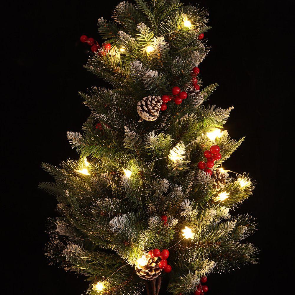 GOGOUP 2m Dây Đèn LED 20 Bóng Trang Trí Cây Thông Noel
