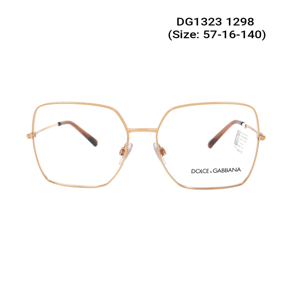 Gọng kính nam nữ chính hãng Dolce &amp; Gabbana DG1323 màu sắc thời trang, thiết kế dễ đeo bảo vệ mắt