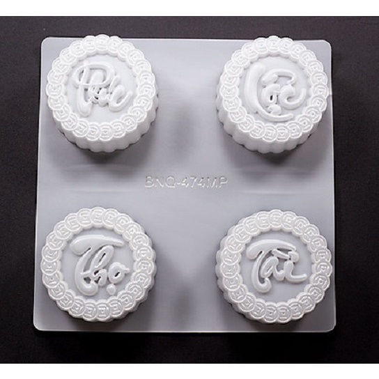 VỈ 4 KHUÔN LÀM RAU CÂU, TRUNG THU HÌNH PHÚC LỘC THỌ TÀI  - CÓ BÁN RIÊNG LẺ TỪNG CHỮ