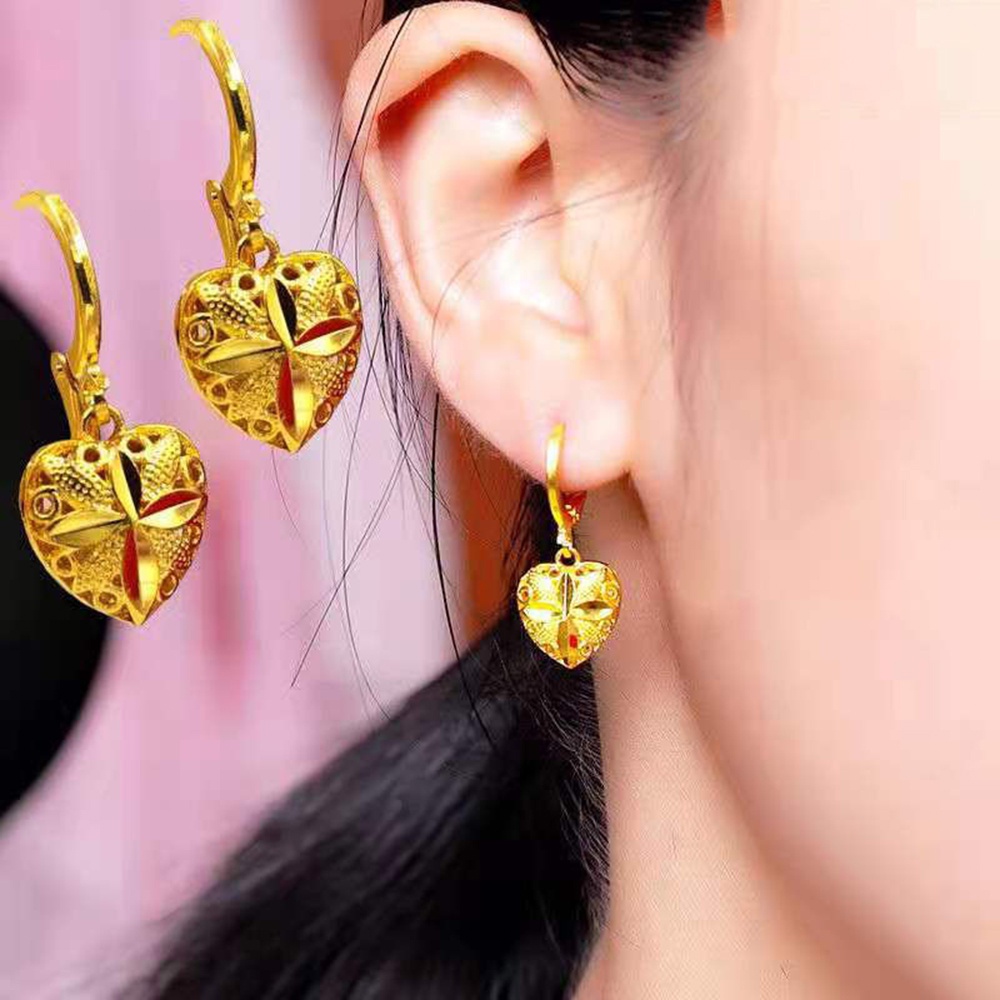 Khuyên Tai Dáng Dài Đính Nơ Nhiều Màu Sắc Thiết Kế Bất Đối Xứng Phong Cách Vintage