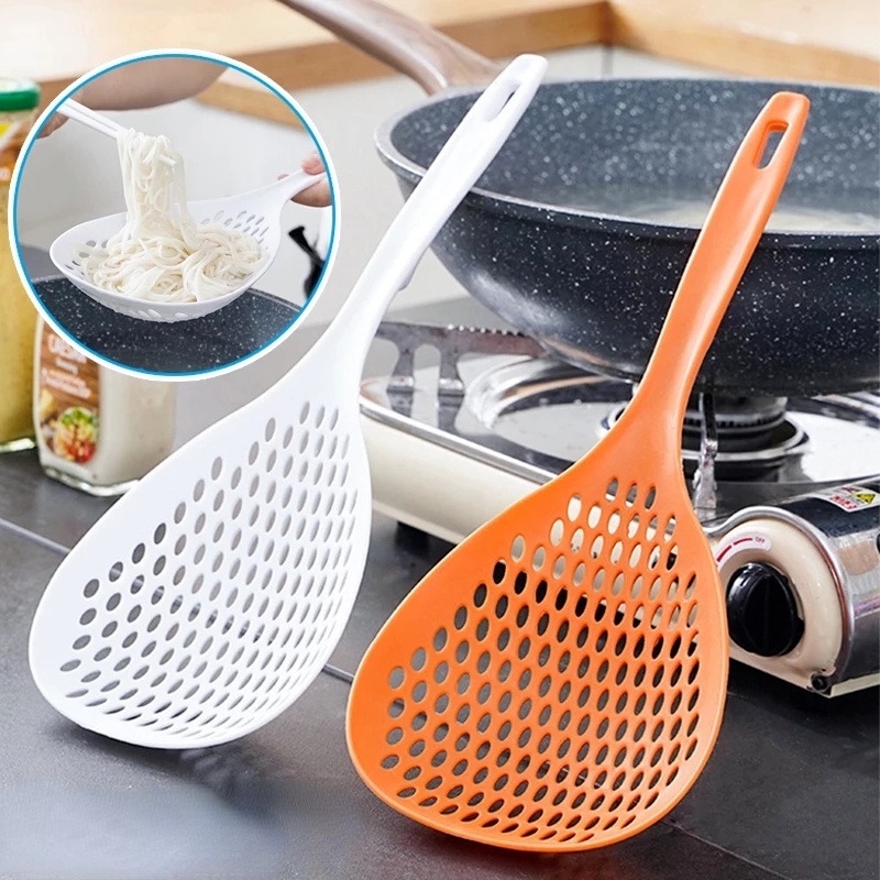 Muỗng rây lọc vớt mì bằng PP cỡ lớn tiện dụng cho nhà bếp