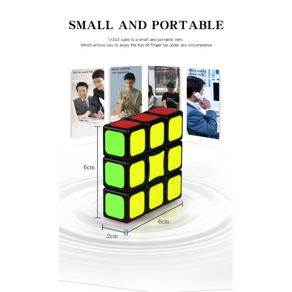 [Mã LIFE0503TOYS giảm 10% đơn 0Đ] QiYi Floppy 1x3x3 Cube Rubik Biến Thể 6 Mặt