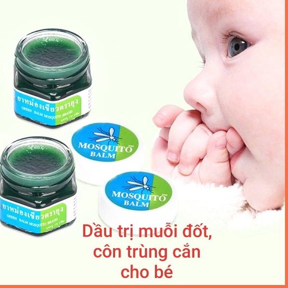 [CAM KẾT HÀNG CHÍNH HÃNG]Kem Bôi Muỗi Thái Lan GREEN BALM MOSQUITO