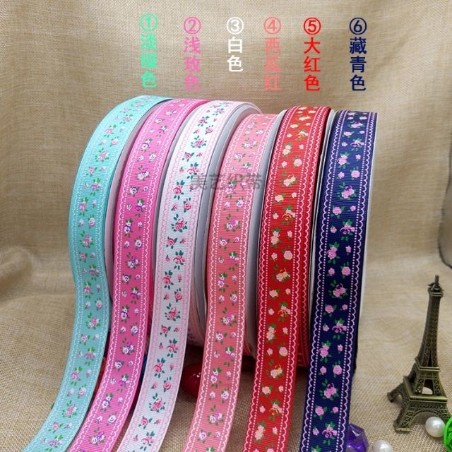 5m Ruy băng gân hoa bản 2,5cm