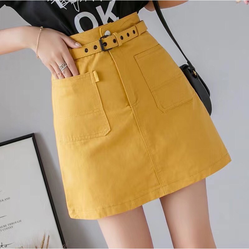 Chân váy chữ A kèm đai | BigBuy360 - bigbuy360.vn