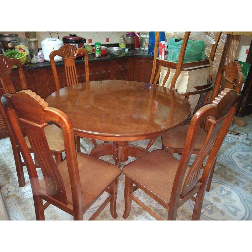 ​Bộ Bàn Ghế Ăn  Loại bàn xoay - kính