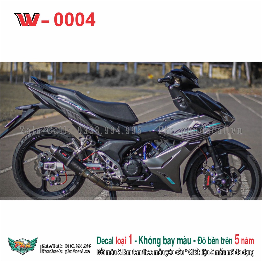 Tem rời Winner X đen xám 2022