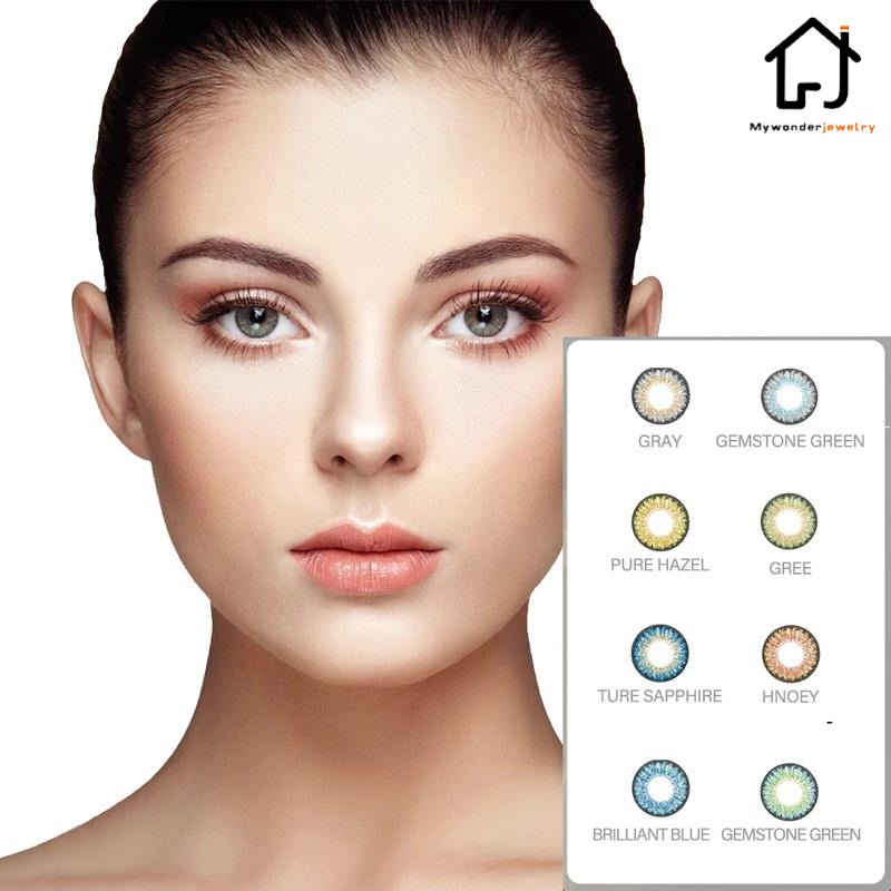 Kính áp tròng dòng Xiyou màu xanh dương cỡ lớn 14.20mm 0 độ