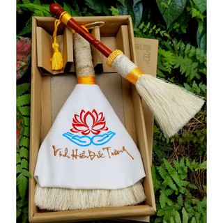 Chổi Quét Bàn Thờ _ Bộ Tảo Sái Cỡ Đại + Tảo Sái Có Quản