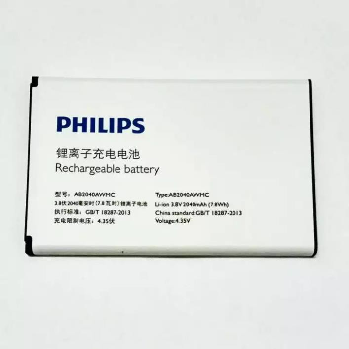 PIN PHILIP S398 AB2040AWMC ZIN HÃNG , cam kết uy tín chất lượng