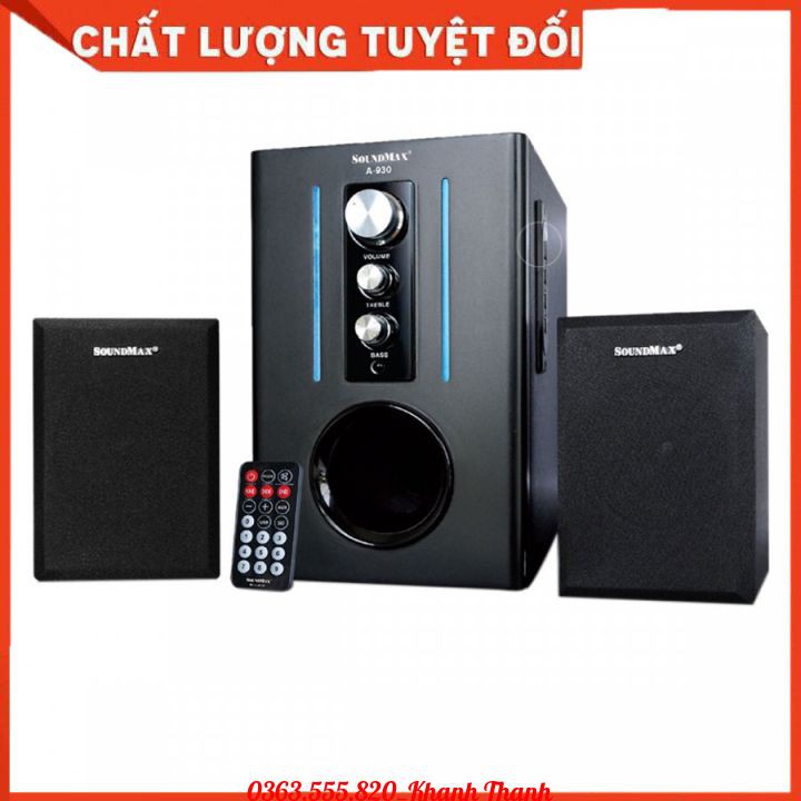 Loa 2.1 SOUNDMAX A960 Chính hãng (USB, Thẻ nhớ, Bluetooth, Remote) - Bảo hành 12 tháng