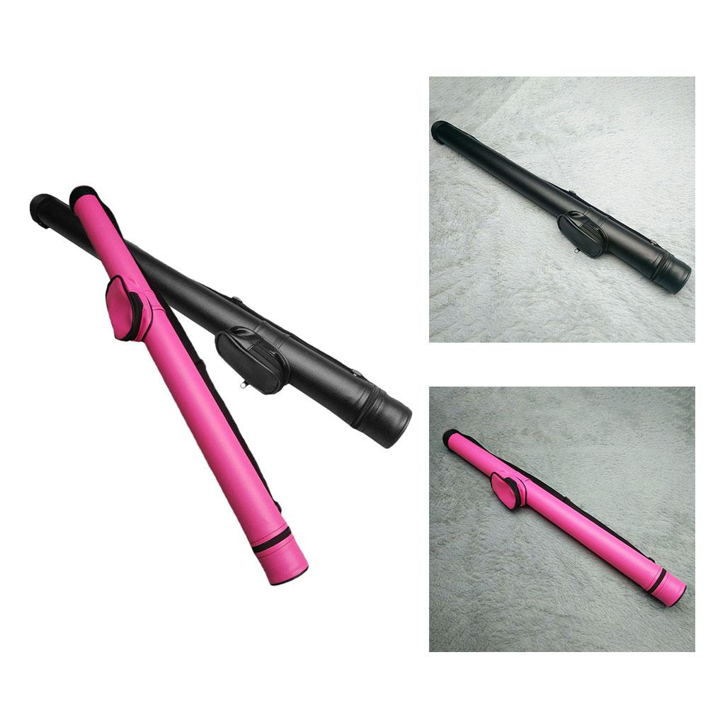 Túi da cứng đựng cây cơ bida 2 lỗ màu đen có dây đeo vai