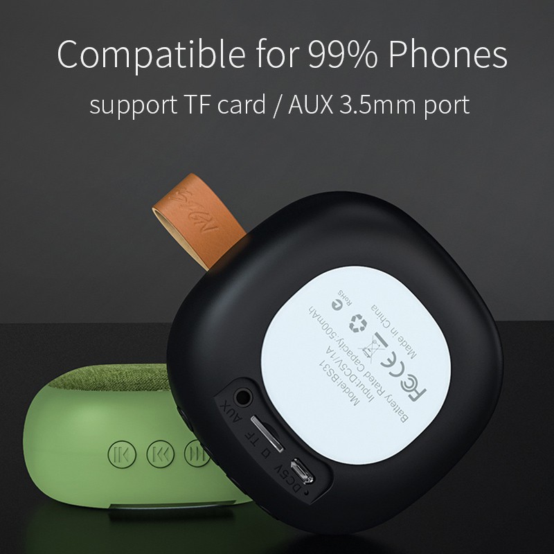 Loa Bluetooth Hoco Cho Điện Thoại Iphone 12 Xiaomi Samsung Hỗ Trợ Khe Cắm 3.5mm