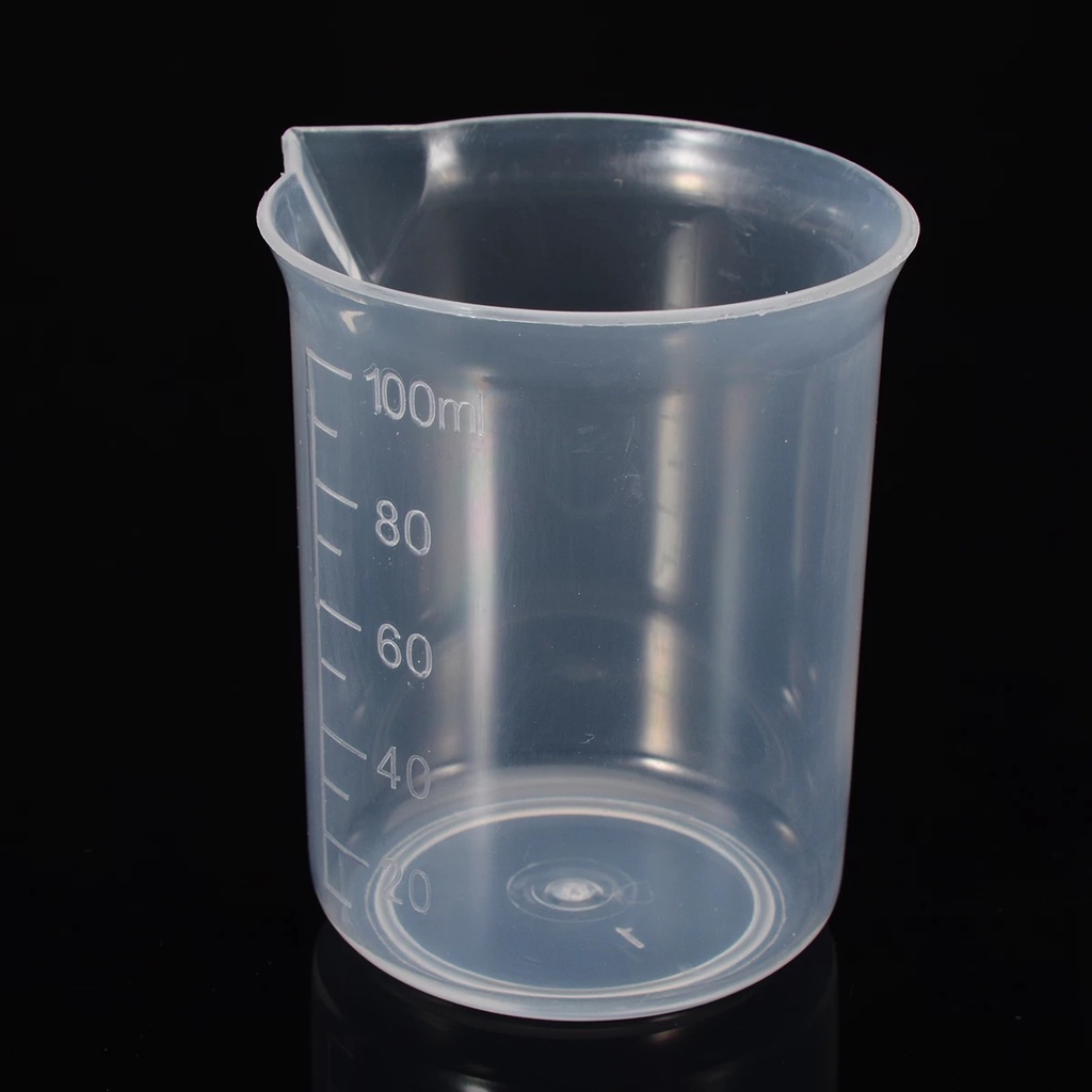 Cốc đong dung dịch bằng nhựa trong suốt dung tích 100ml tiện dụng đa năng