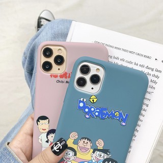 Ốp Lưng Iphone Silicon dẻo bảo vệ máy Doraemon x Maruko - S249