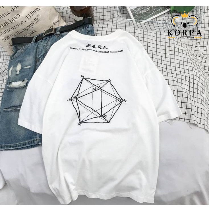 ÁO THUN NAM NỮ IN HÌNH LẬP PHƯƠNG MẶC TRƯỚC VÀ SAU CỰC ĐẸP