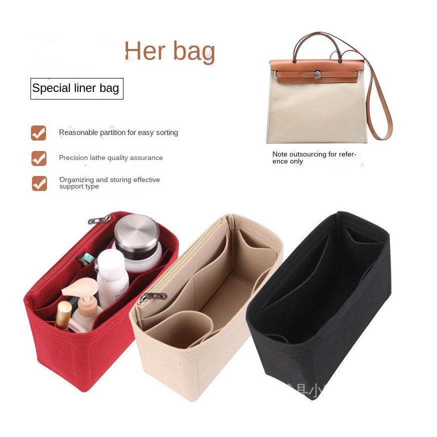Túi Đựng Mỹ Phẩm Aima Herbag31 39 Trong Túi Lót Hermes Lót Lớp Lót Trọng Lượng Nhẹ Cho Nữ