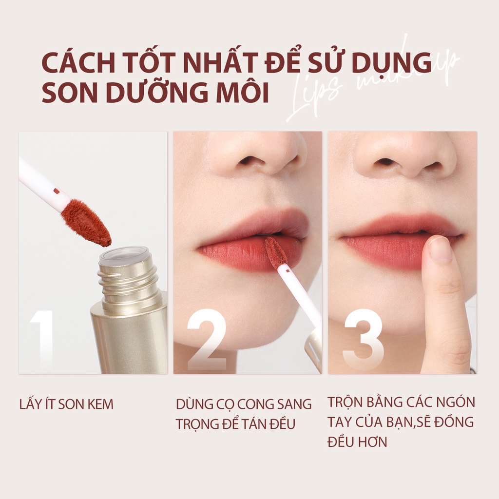 FOCALLURE Air Mist Lip Cream Velvet Matte Silky-Smooth Waterproof Lipstick 2.5g | BigBuy360 - bigbuy360.vn