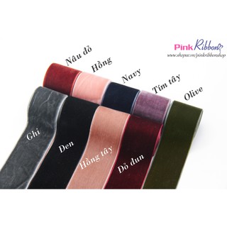 Ruy băng nhung thường cỡ 16-25-38mm (GIÁ 1M)