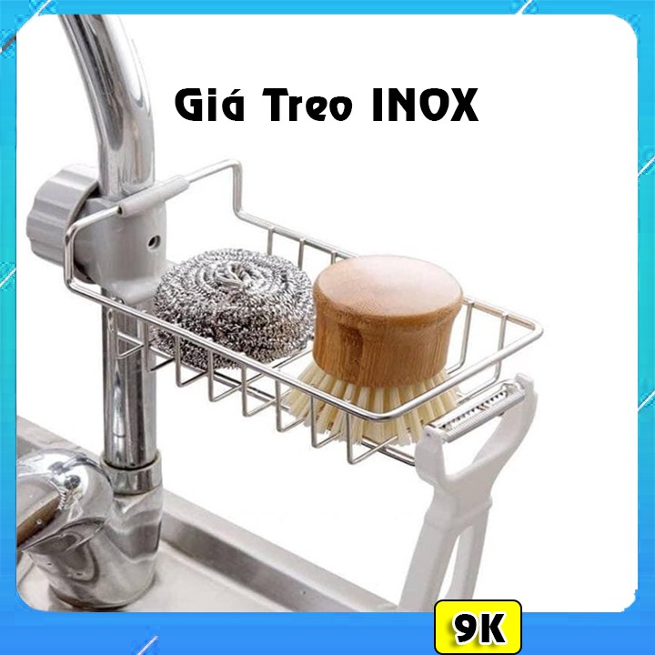 Giá Inox Để Giẻ Rửa Bát Nước Rửa Chén Đựng Đồ Đa Năng