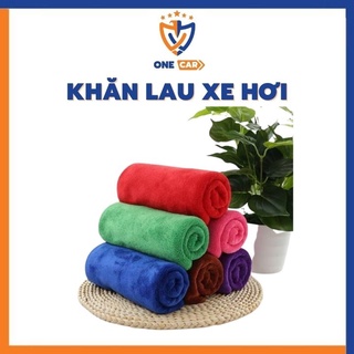 Khăn lau xe chuyên dụng Microfiber siêu mịn, siêu thấm không bị sơ, rối