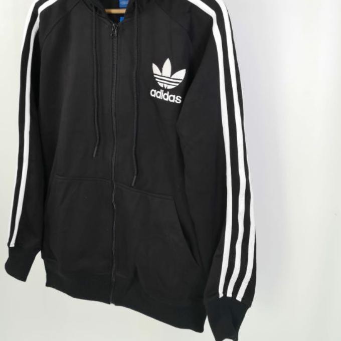 Áo Khoác Hoodie Adidas California Chính Hãng Chất Liệu Cotton Phối Lông Cừu Màu Đen