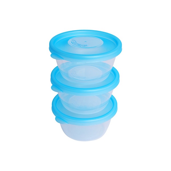[Hỏa Tốc HN] Bộ 3 Hộp tròn đựng cơm văn phòng , hộp đựng thực phẩm thức ăn tủ lạnh 250ML Nhật Bản
